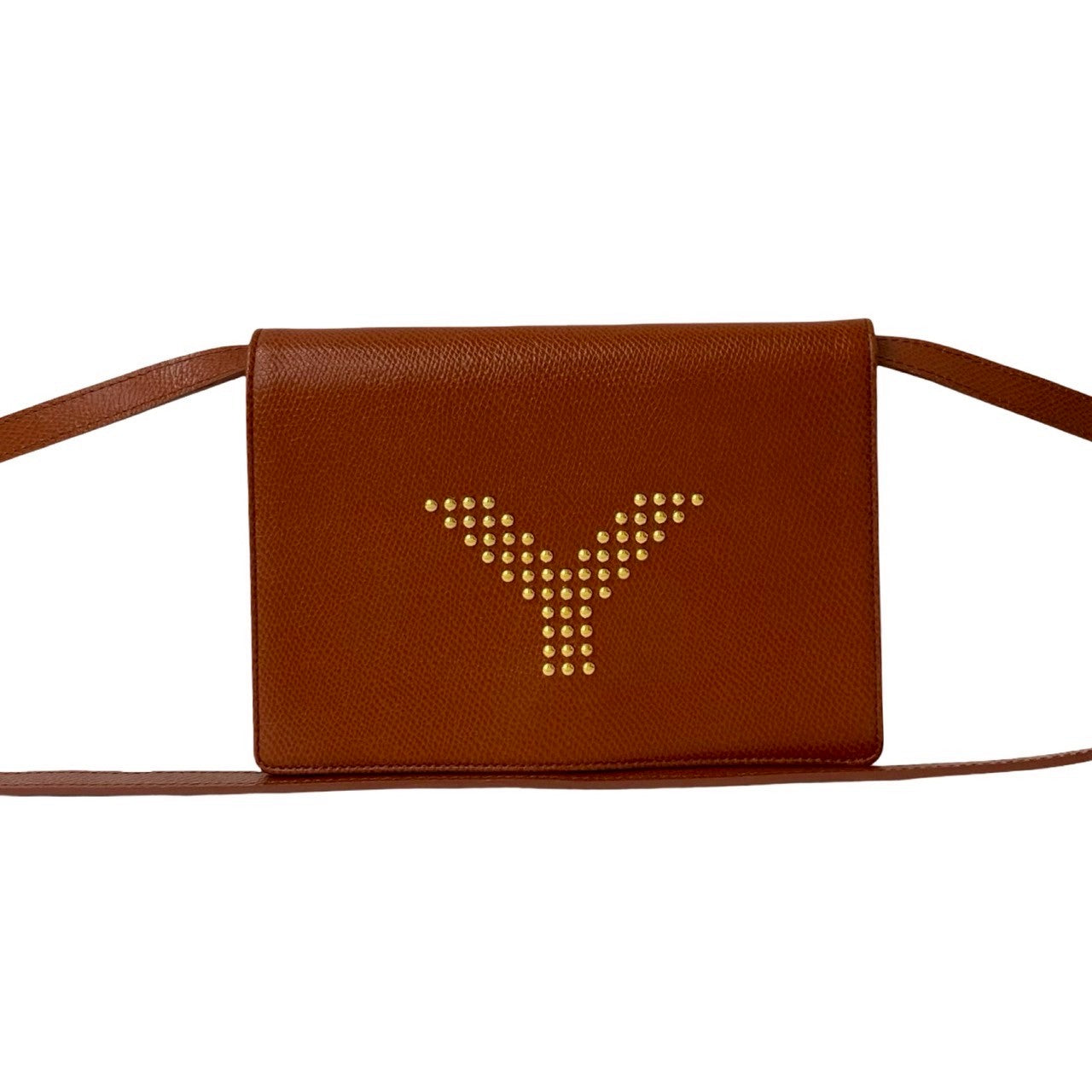 Yves Saint Laurent Logo Leather Shoulder Bag