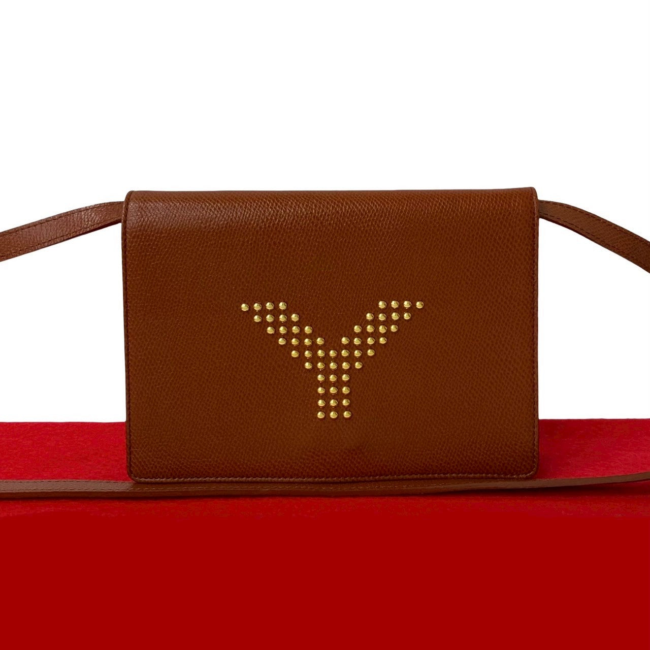 Yves Saint Laurent Logo Leather Shoulder Bag