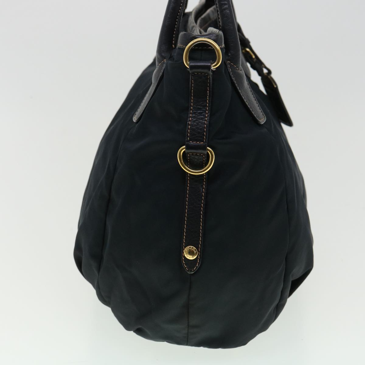 Prada Hand Bag Nylon 2way Black