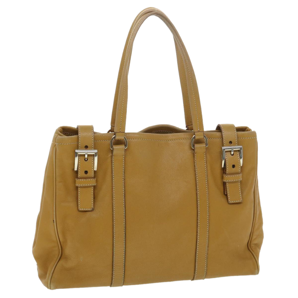 Prada Shoulder Bag Leather Brown