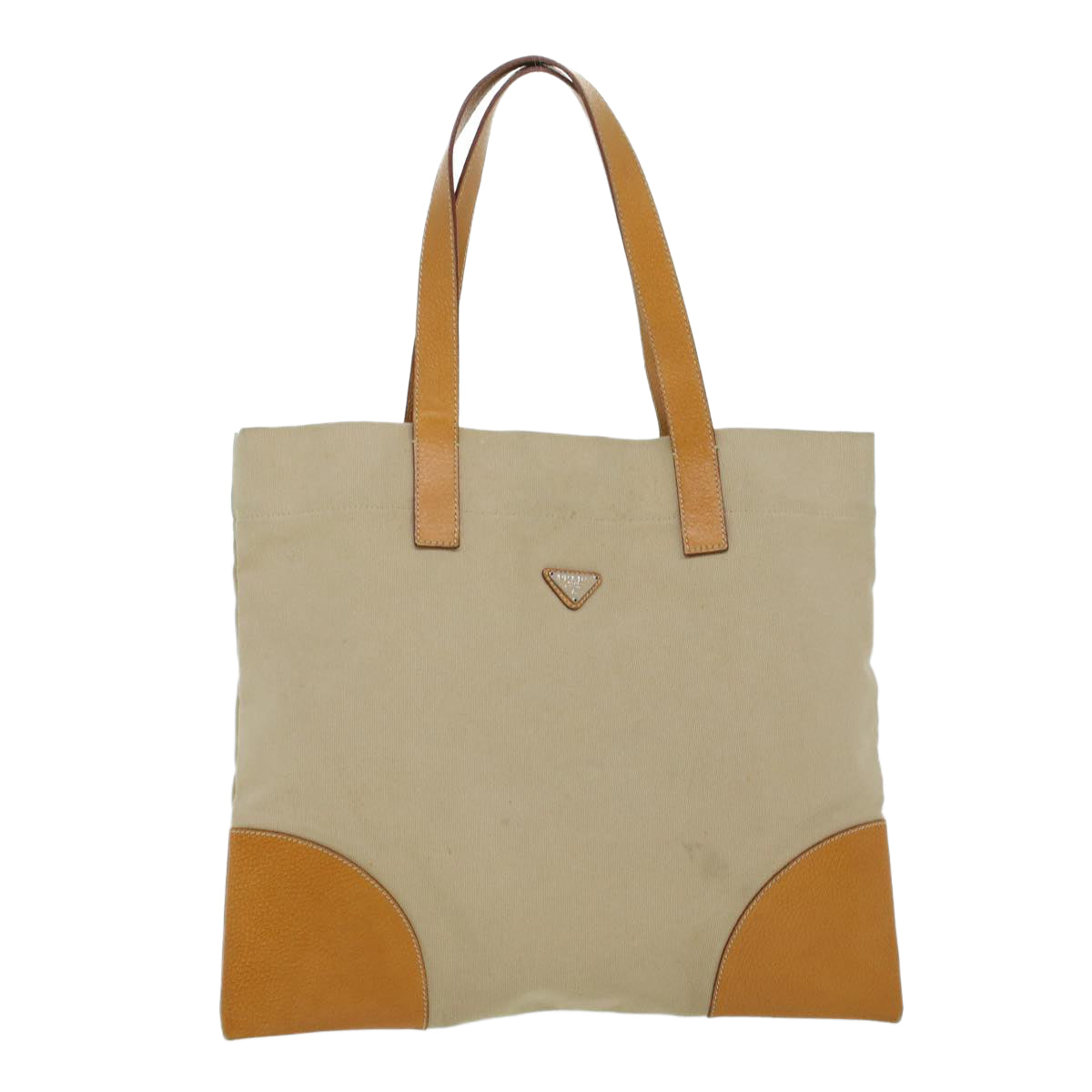 Prada Tote Bag Canvas Beige