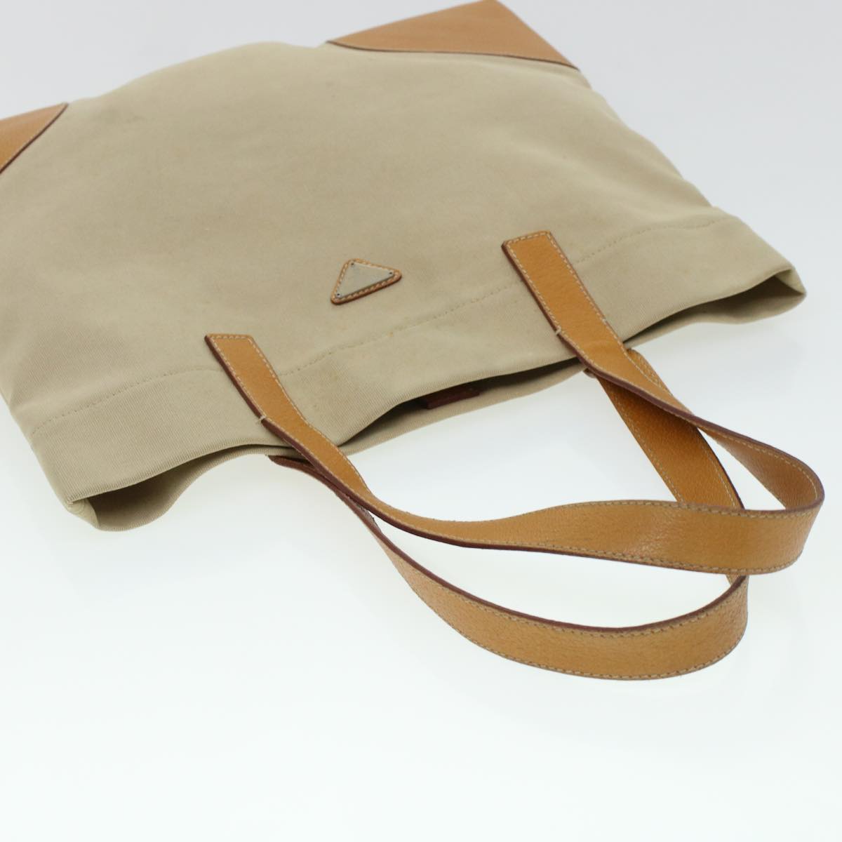 Prada Tote Bag Canvas Beige