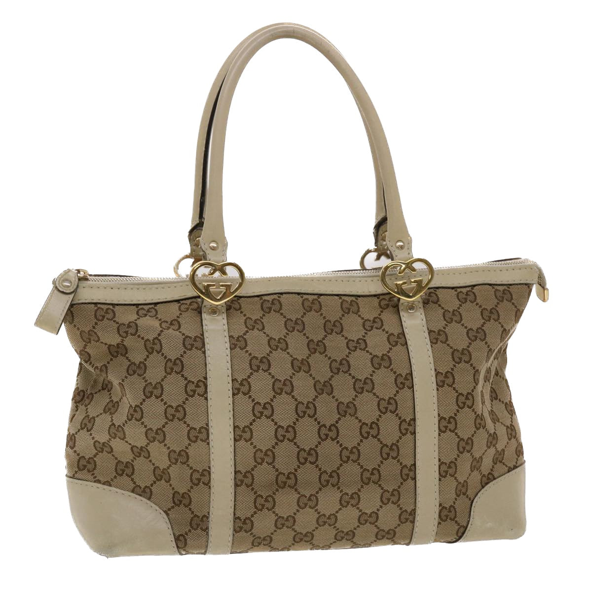 Gucci Leather Canvas Tote
