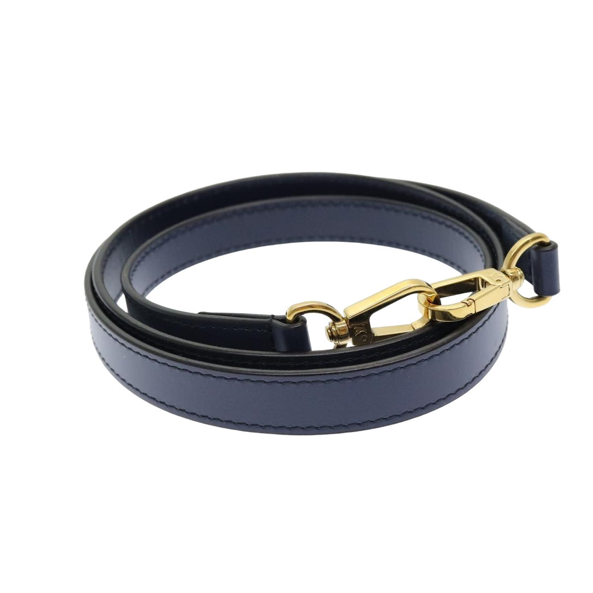 LOUIS VUITTON Shoulder Strap Leather 41.7" Navy LV Auth am6550