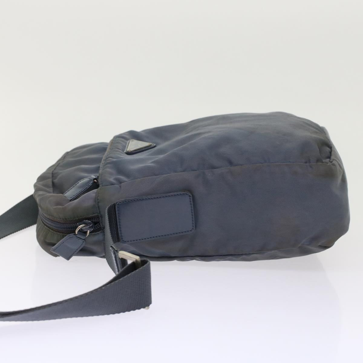 Prada Shoulder Bag Nylon Blue Gray