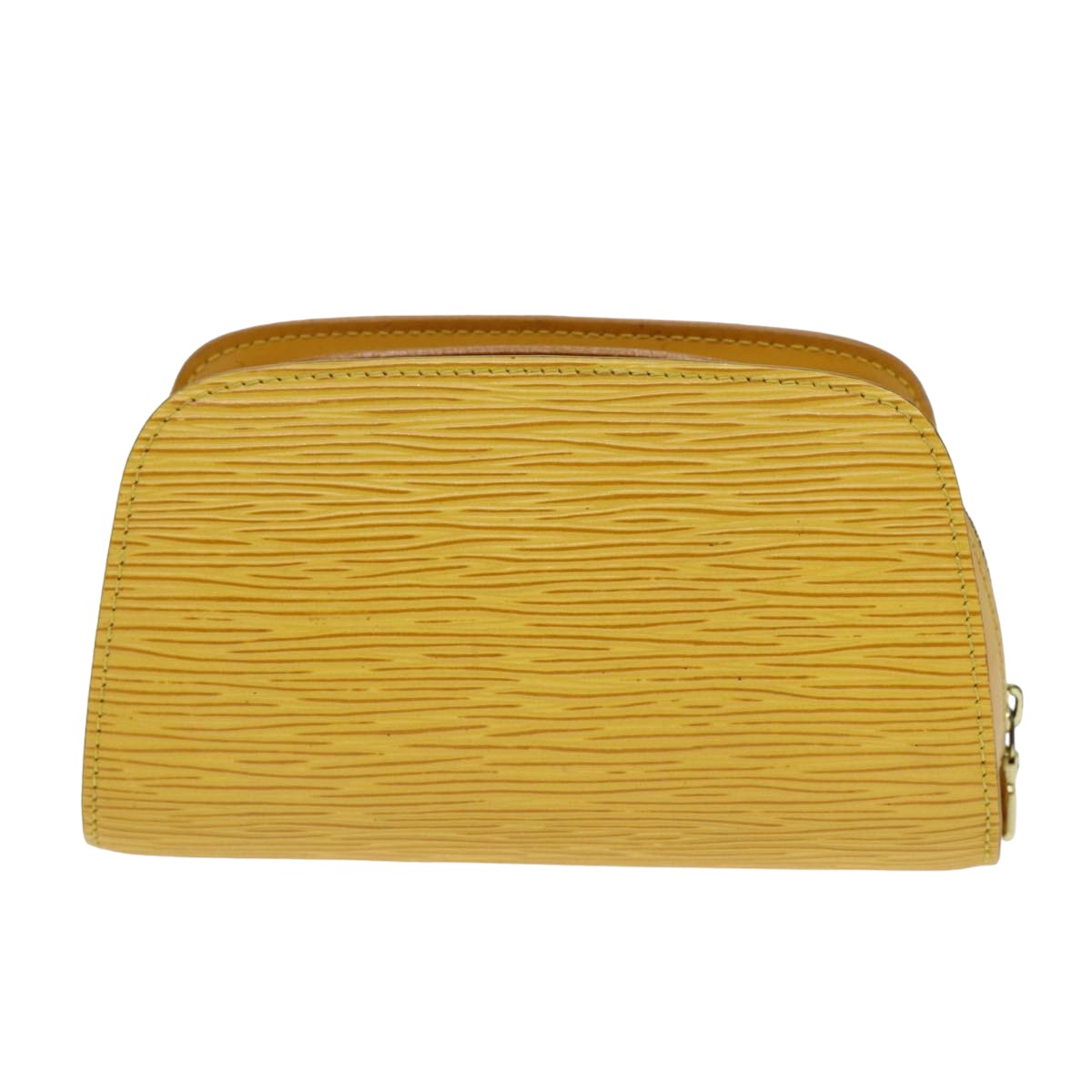 LOUIS VUITTON Epi Dauphine PM Pouch Yellow M48449 LV Auth ar12013