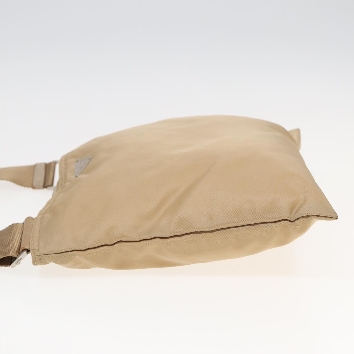 PRADA Shoulder Bag Nylon Beige Auth