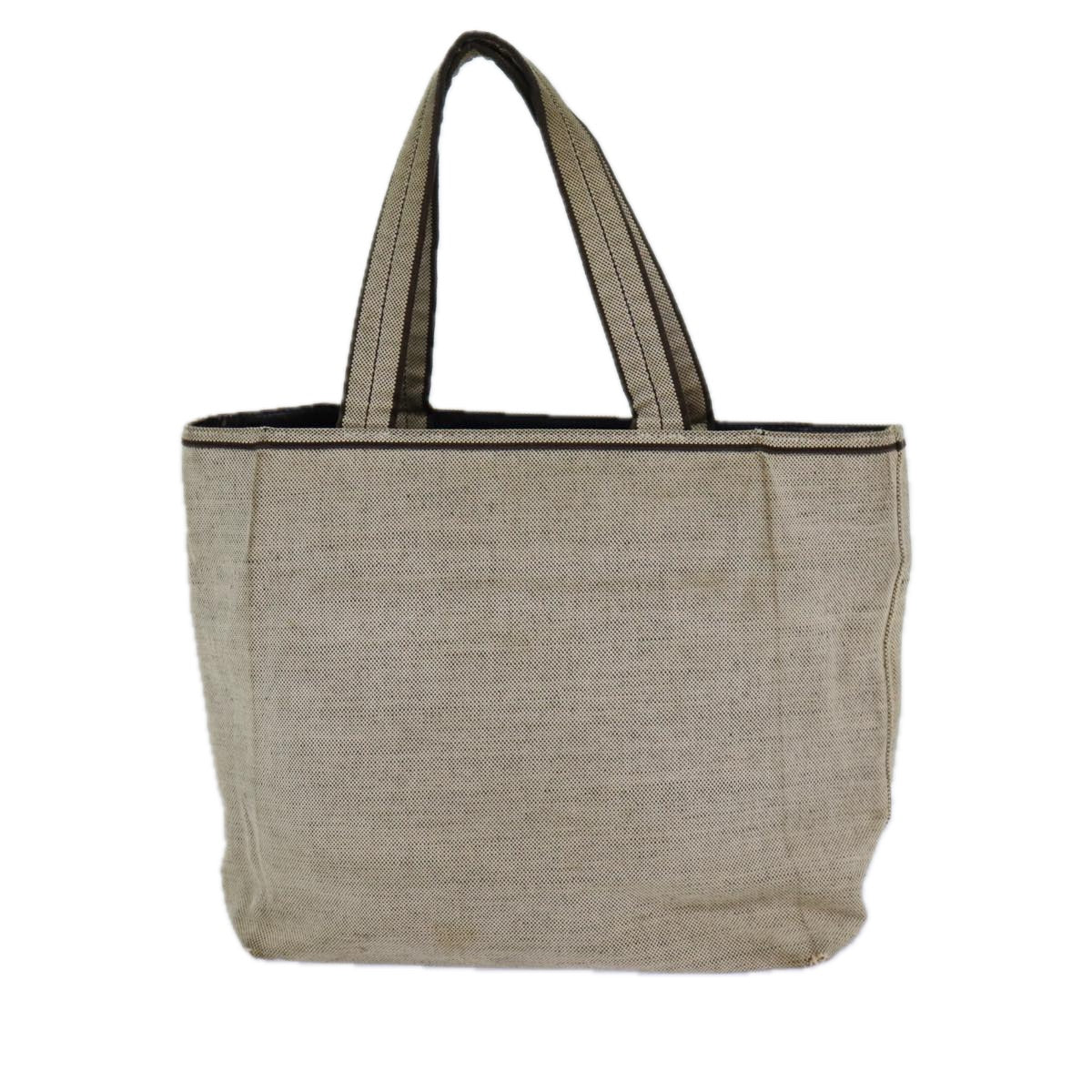 PRADA Tote Bag Canvas Gray Auth