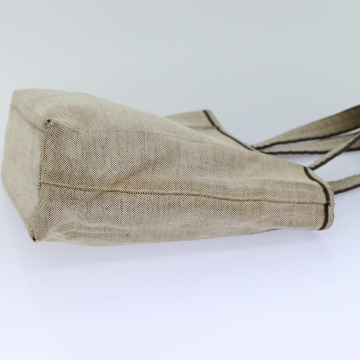 PRADA Tote Bag Canvas Gray Auth