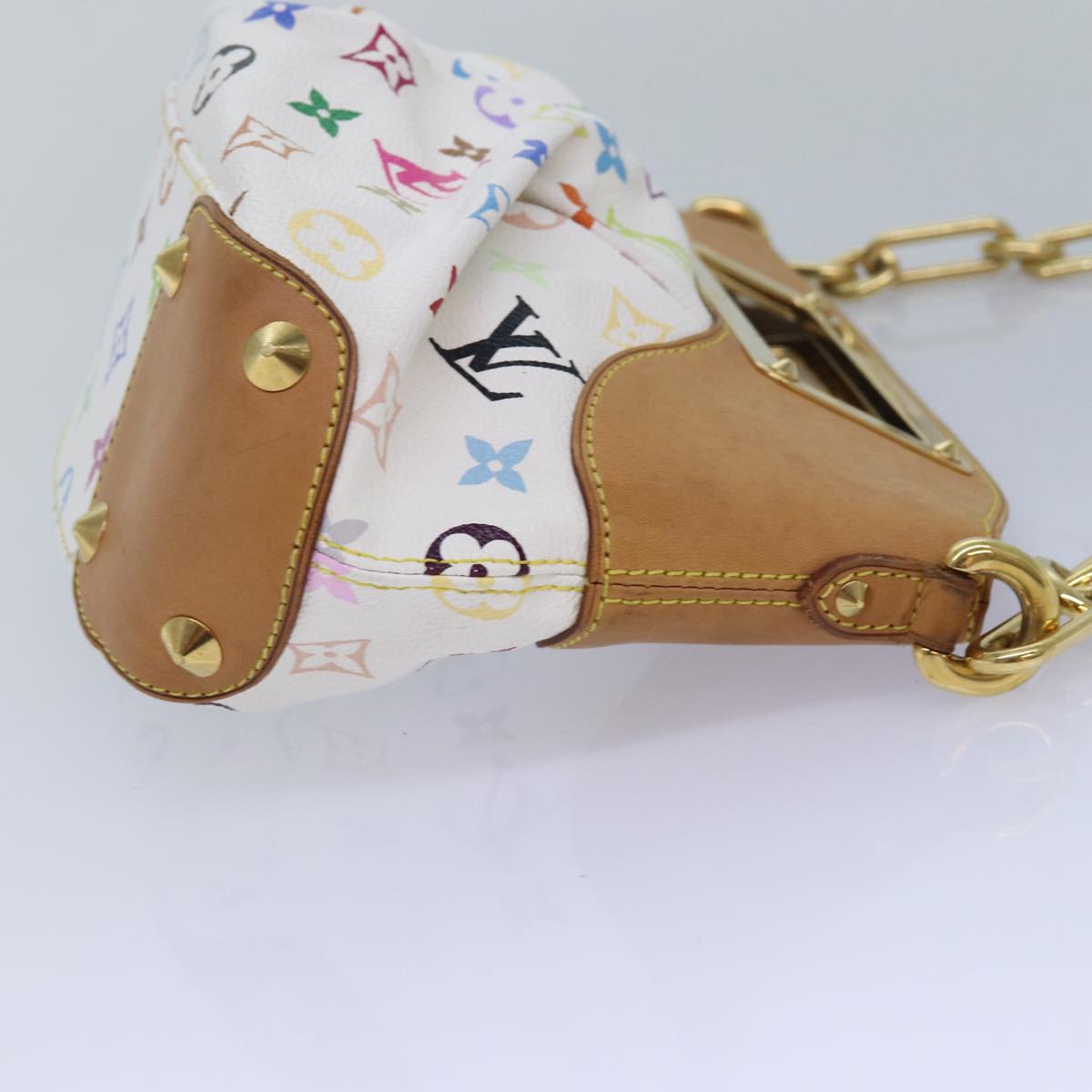 LOUIS VUITTON Monogram Multicolor Judy PM Bag White M40257 LV Auth ar12108A
