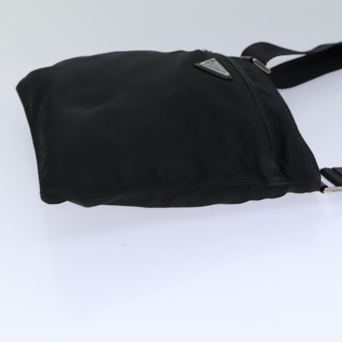 PRADA Shoulder Bag Nylon Black Auth