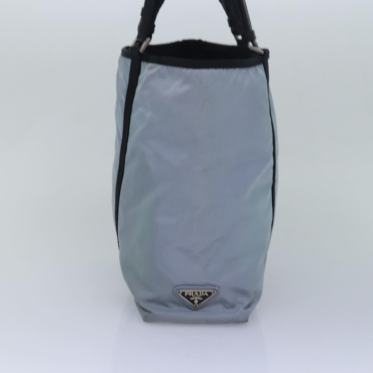 PRADA Tote Bag Nylon Blue Auth