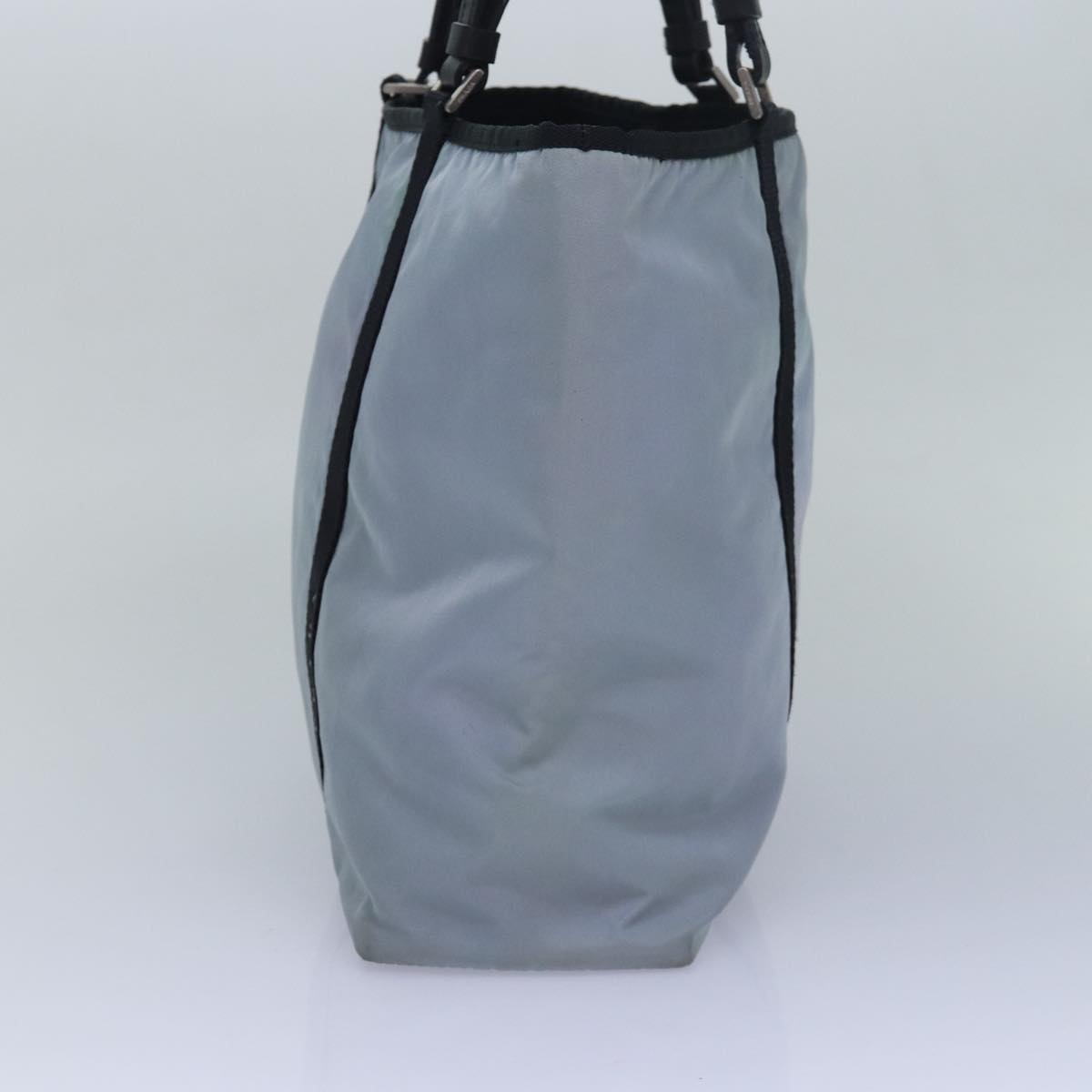 PRADA Tote Bag Nylon Blue Auth