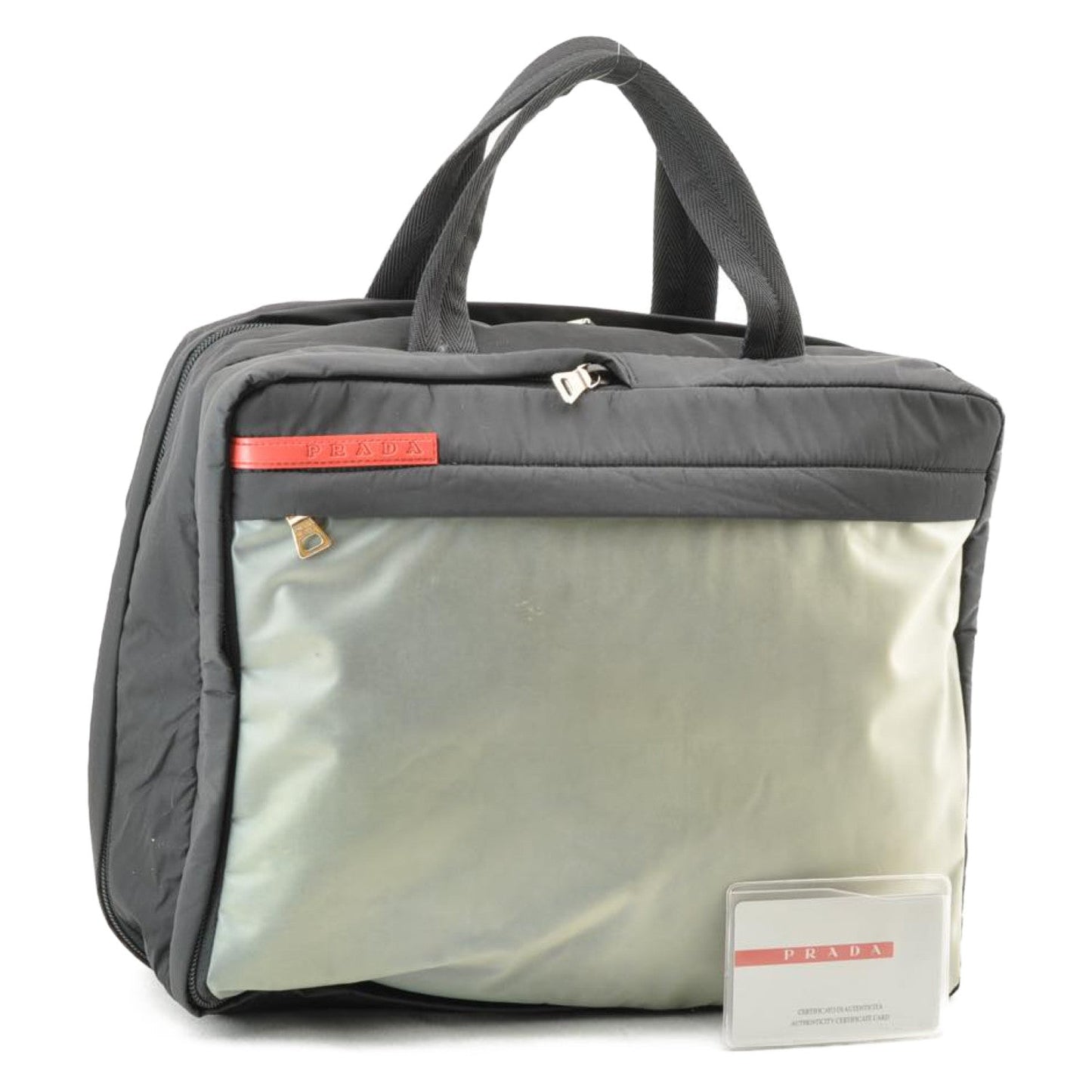 Prada Hand Bag Nylon Black