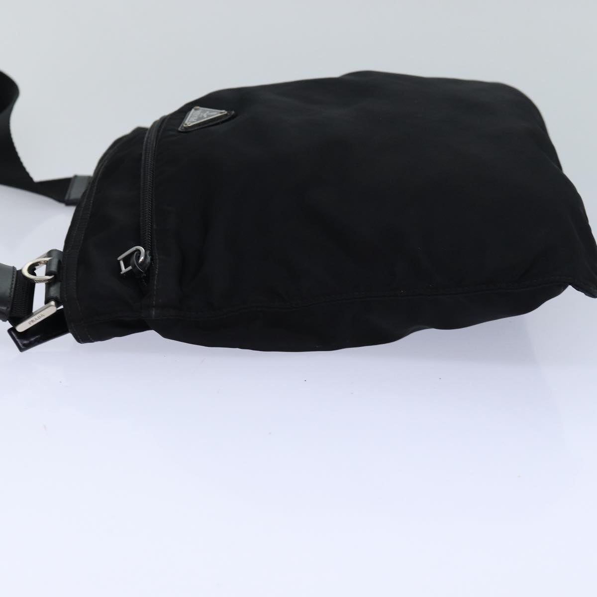 PRADA Shoulder Bag Nylon Black Auth