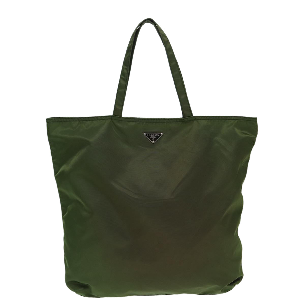 PRADA Tote Bag Nylon Khaki Auth
