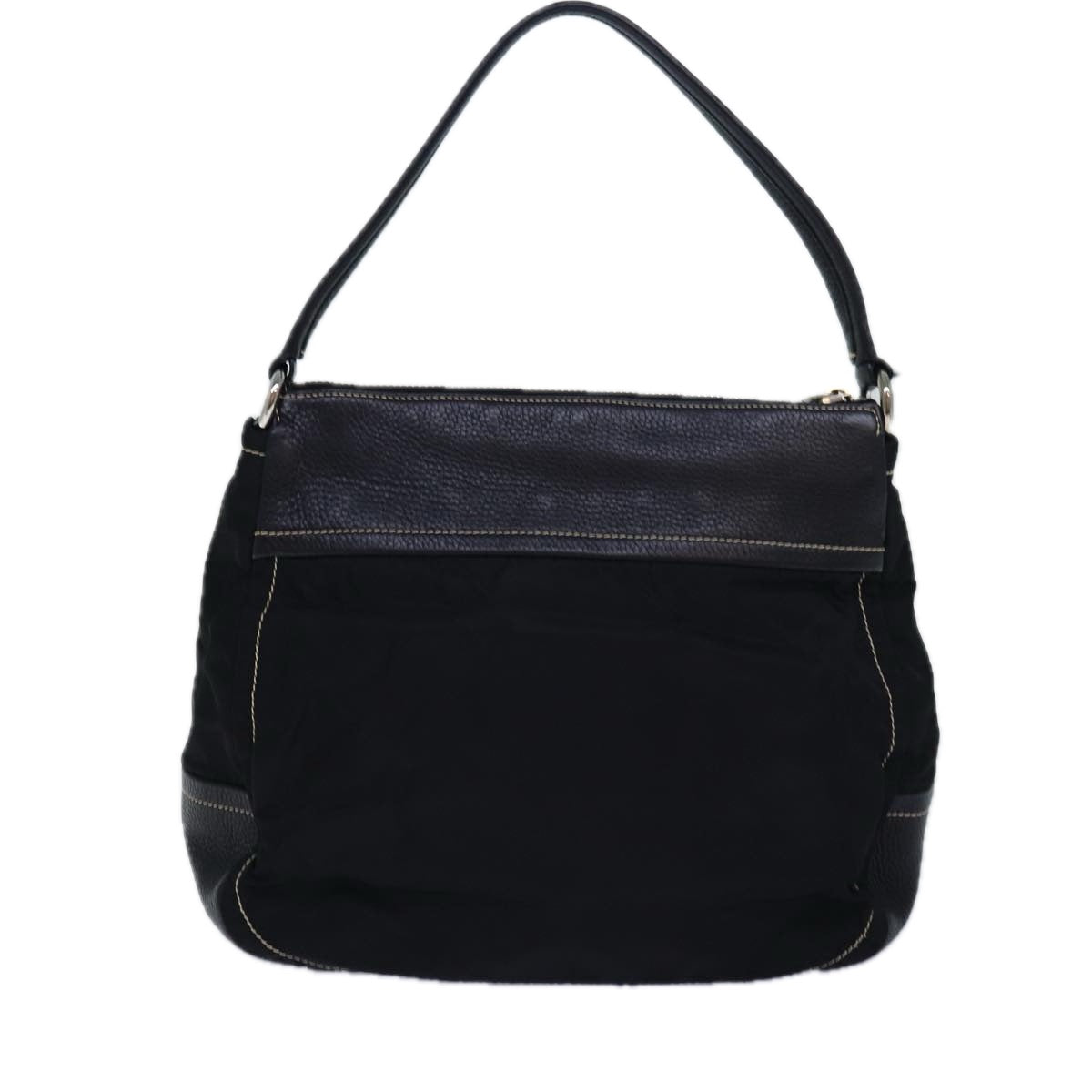 PRADA Shoulder Bag Nylon Black Auth