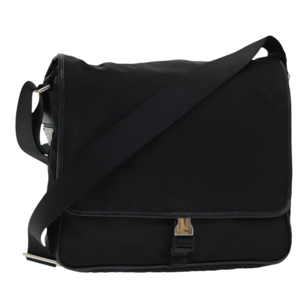 PRADA Shoulder Bag Nylon Black Auth