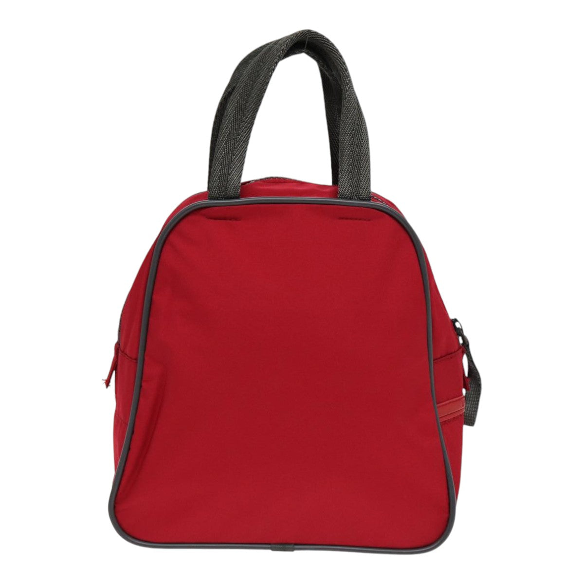 PRADA Sports Hand Bag Nylon Red Gray Silver Auth