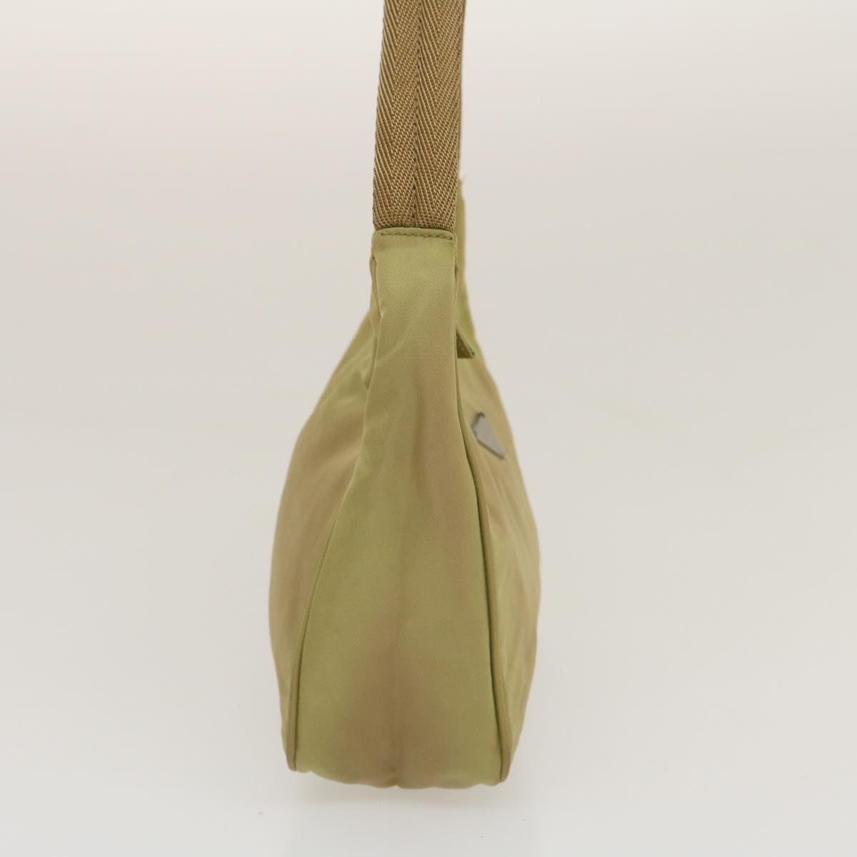 Prada Hand Pouch Nylon Khaki Luxury Handbag