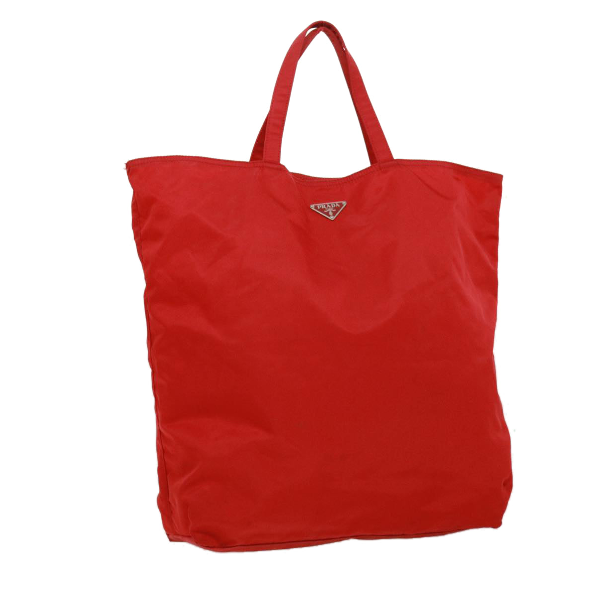 Prada robot Hand Bag Nylon Red