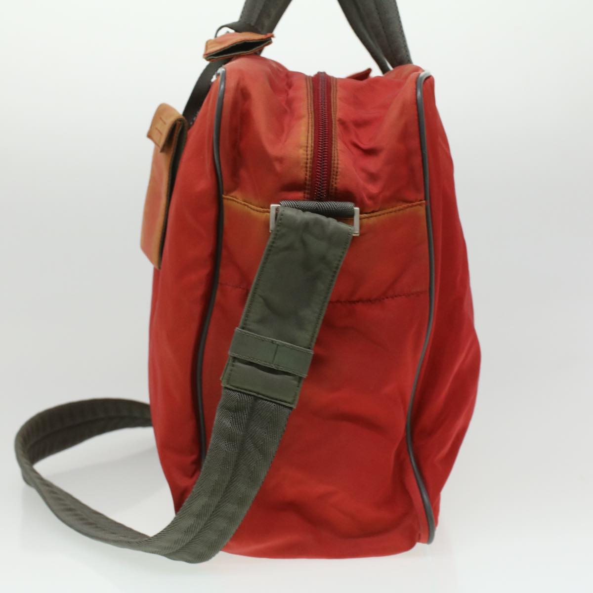 Prada Hand Bag Nylon 2way Red
