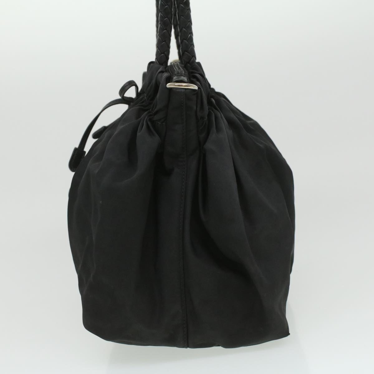 Prada Hand Bag Nylon Black