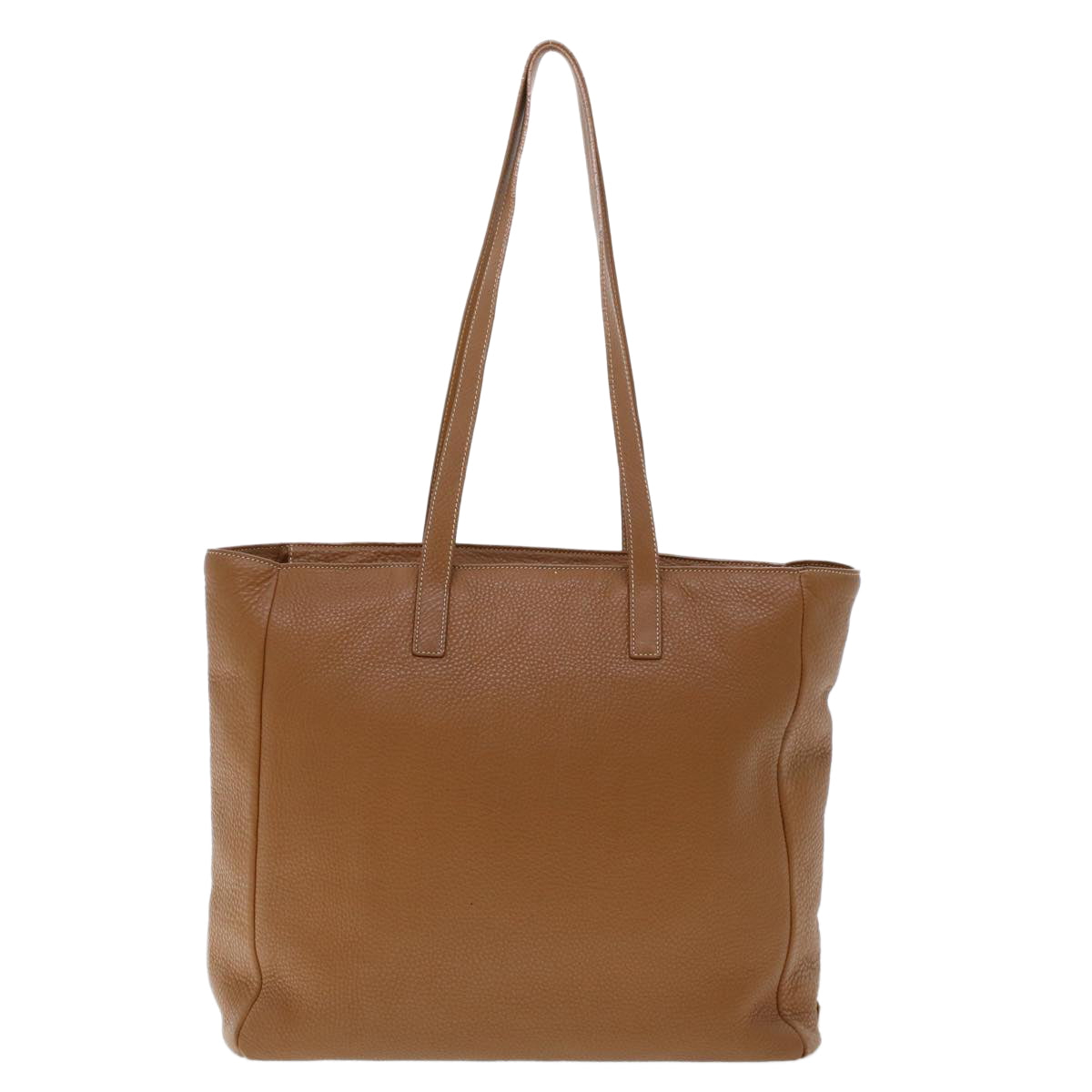 PRADA Tote Bag Leather Brown Auth