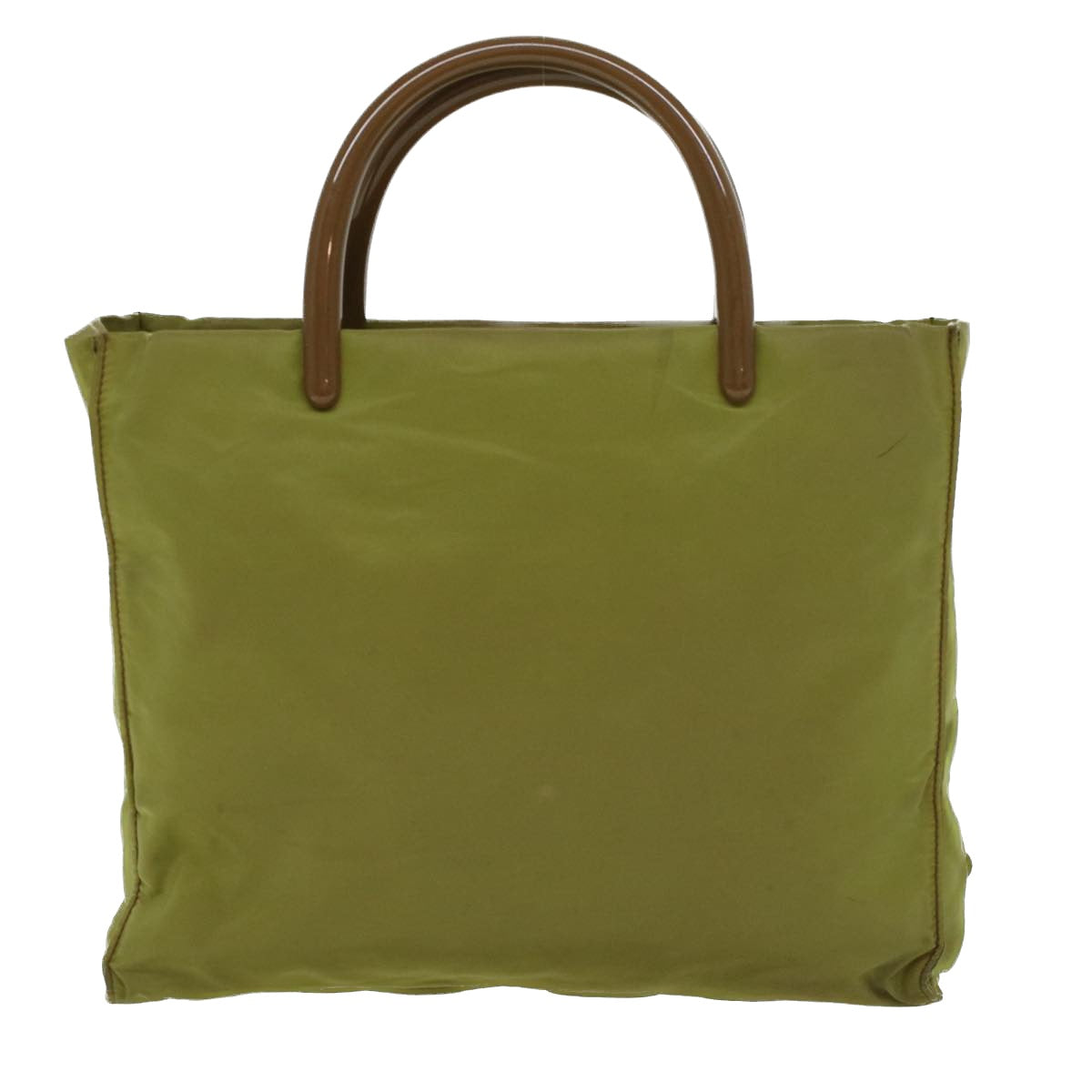 Prada Hand Bag Nylon Khaki