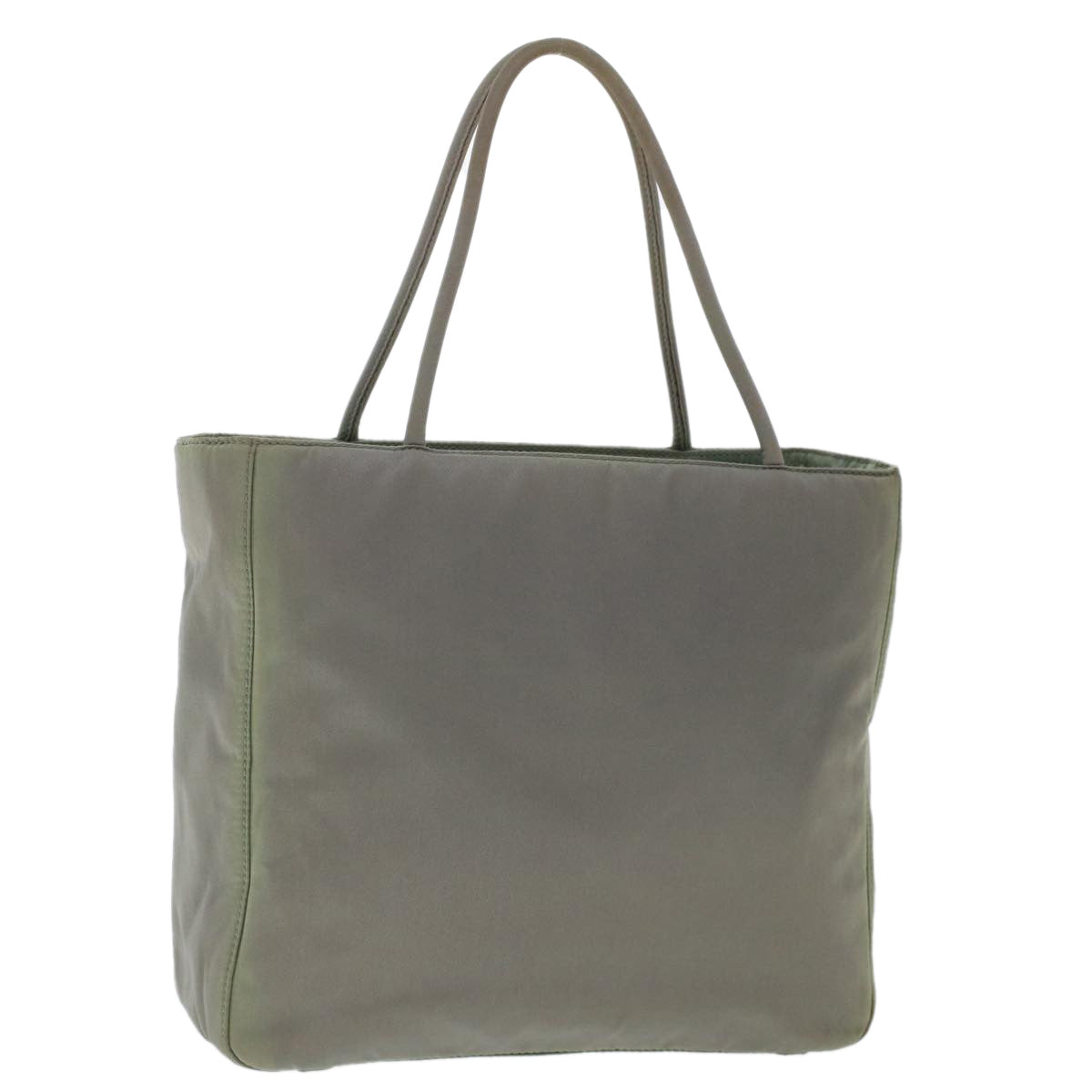Prada Hand Bag Nylon Gray