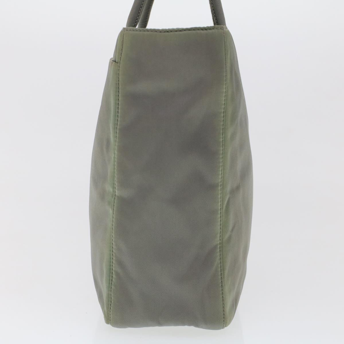 Prada Hand Bag Nylon Gray