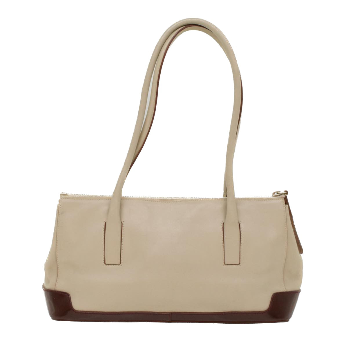 Prada Shoulder Bag Leather Beige