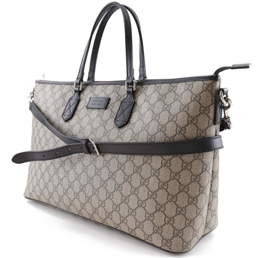 Gucci Leather Canvas Tote