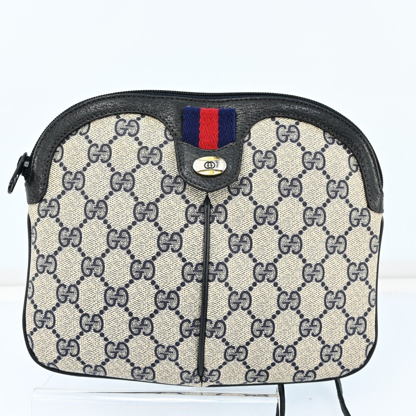 Gucci Monogram Leather Shoulder Bag