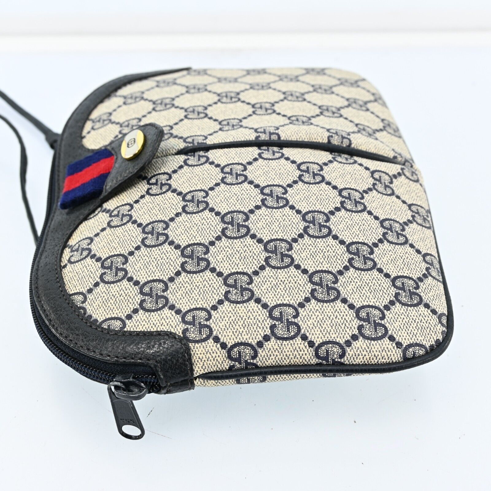 Gucci Monogram Leather Shoulder Bag