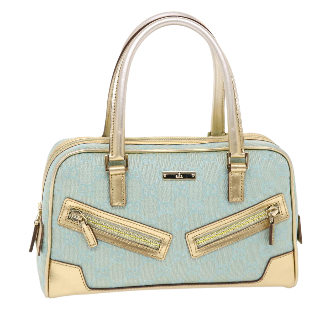 Gucci Leather Canvas Shoulder Bag
