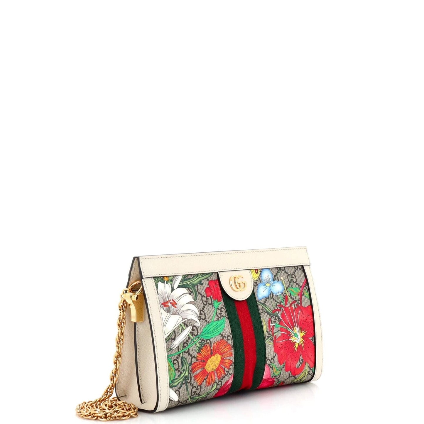 Gucci Lou Chain Canvas Shoulder Bag