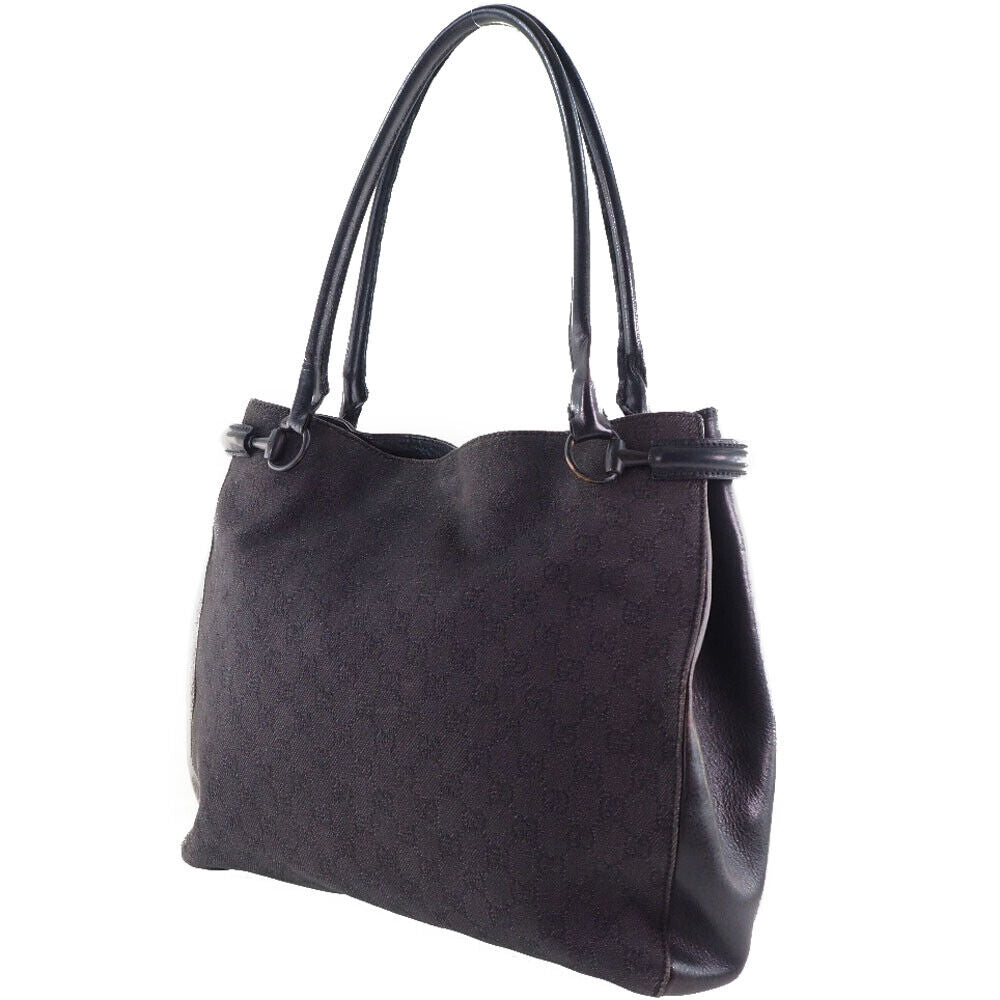 Gucci Lou Leather Canvas Tote