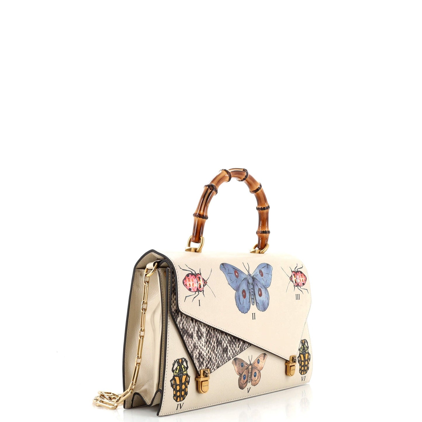 Gucci Leather Top Handle Handbag