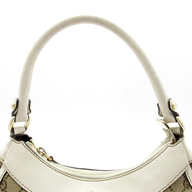 Gucci Leather Canvas Shoulder Bag
