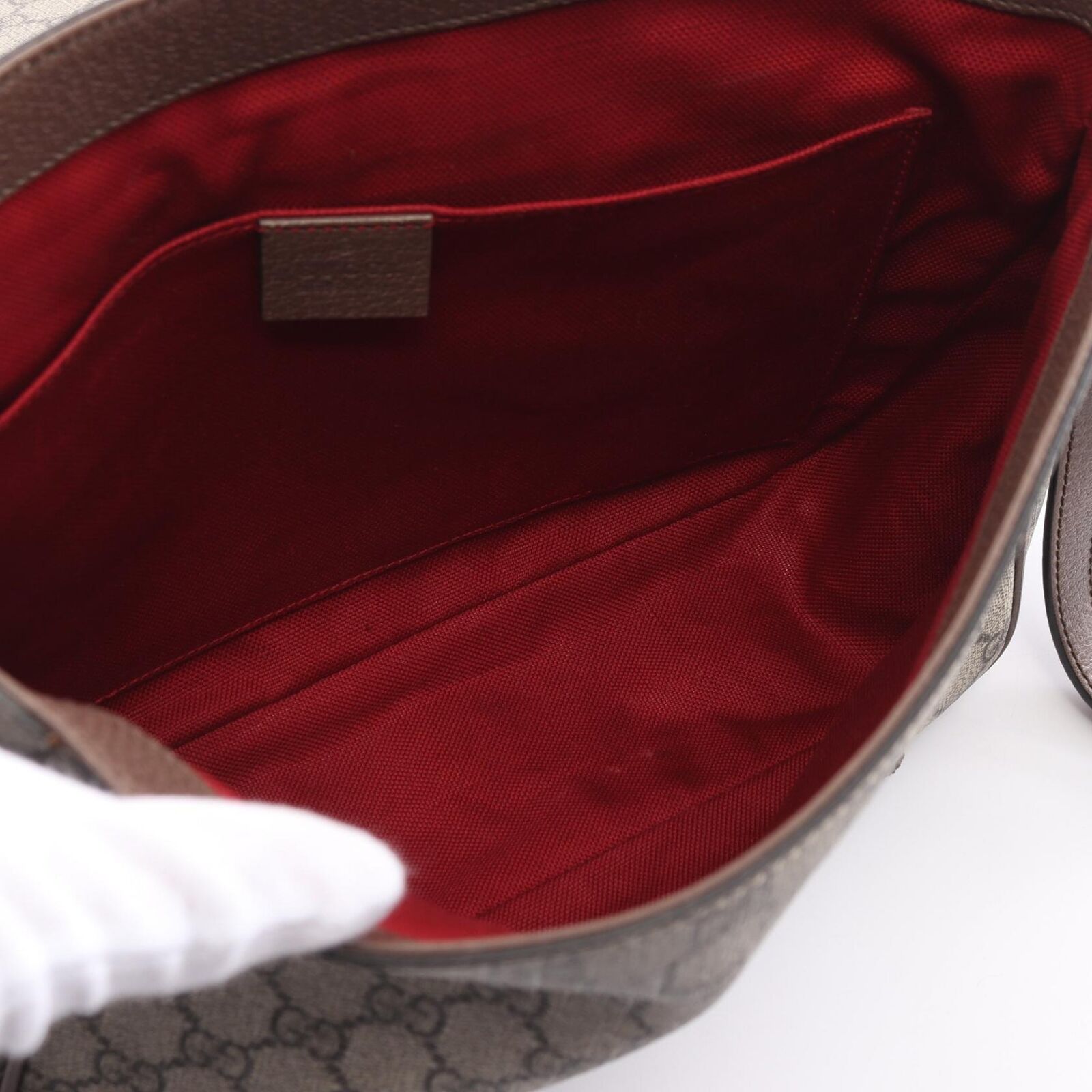 Gucci Lou Monogram Leather Canvas Crossbody