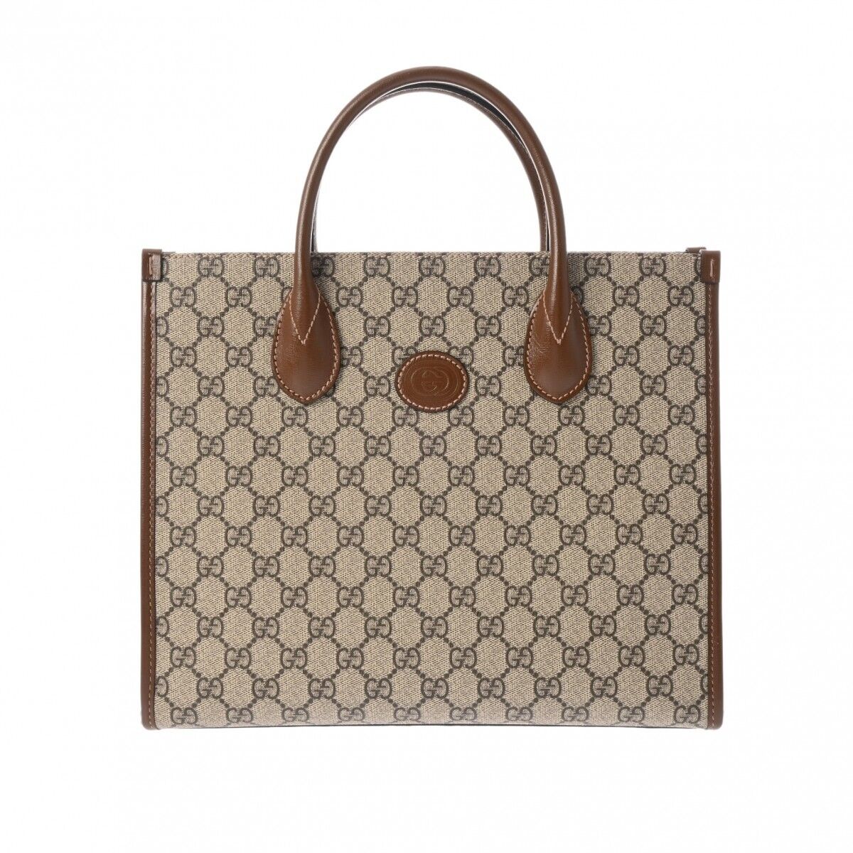 Gucci Leather Canvas Tote