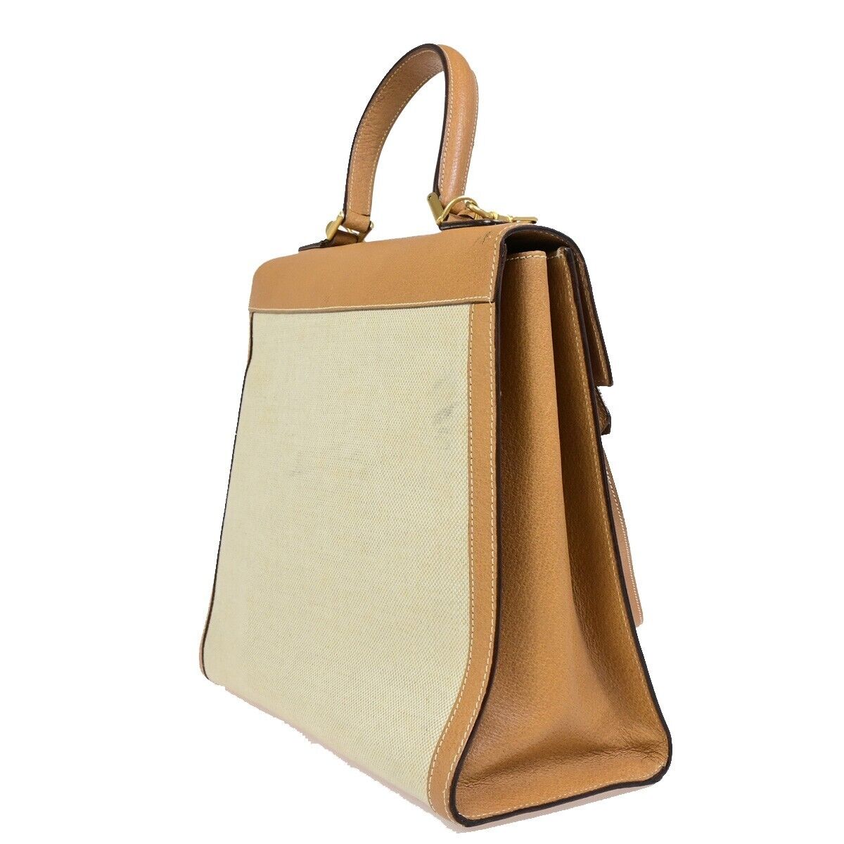 Gucci Leather Canvas Shoulder Bag