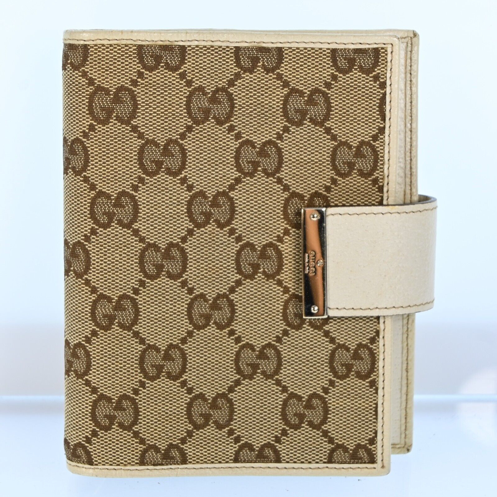 Gucci Lou Leather Canvas Handbag
