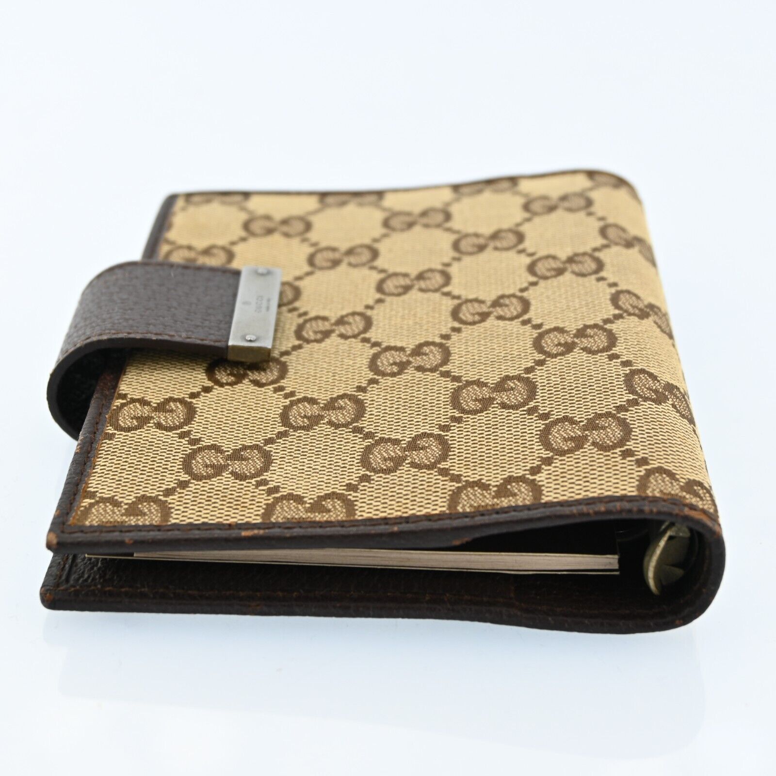 Gucci Leather Canvas Handbag