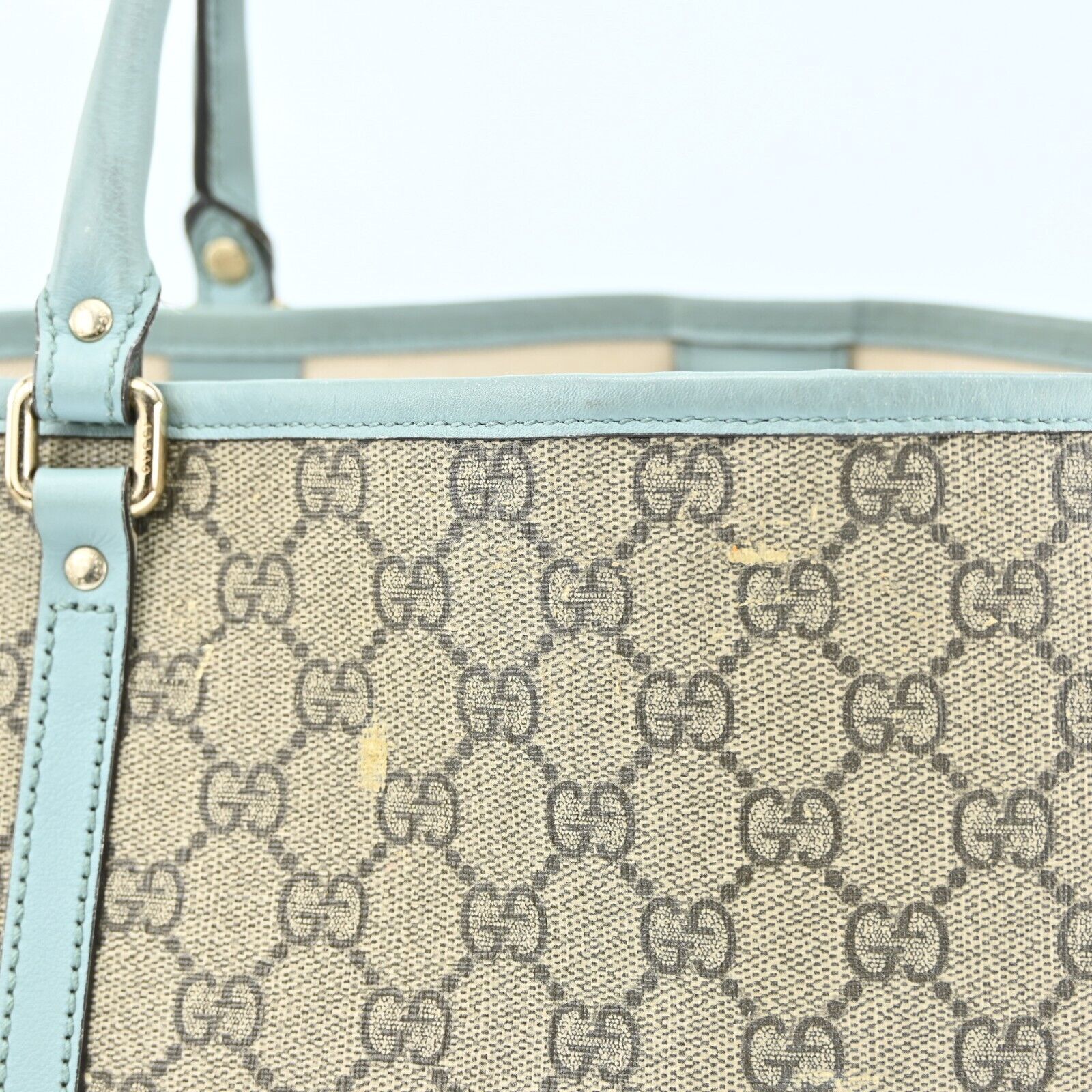 Gucci Monogram Leather Tote