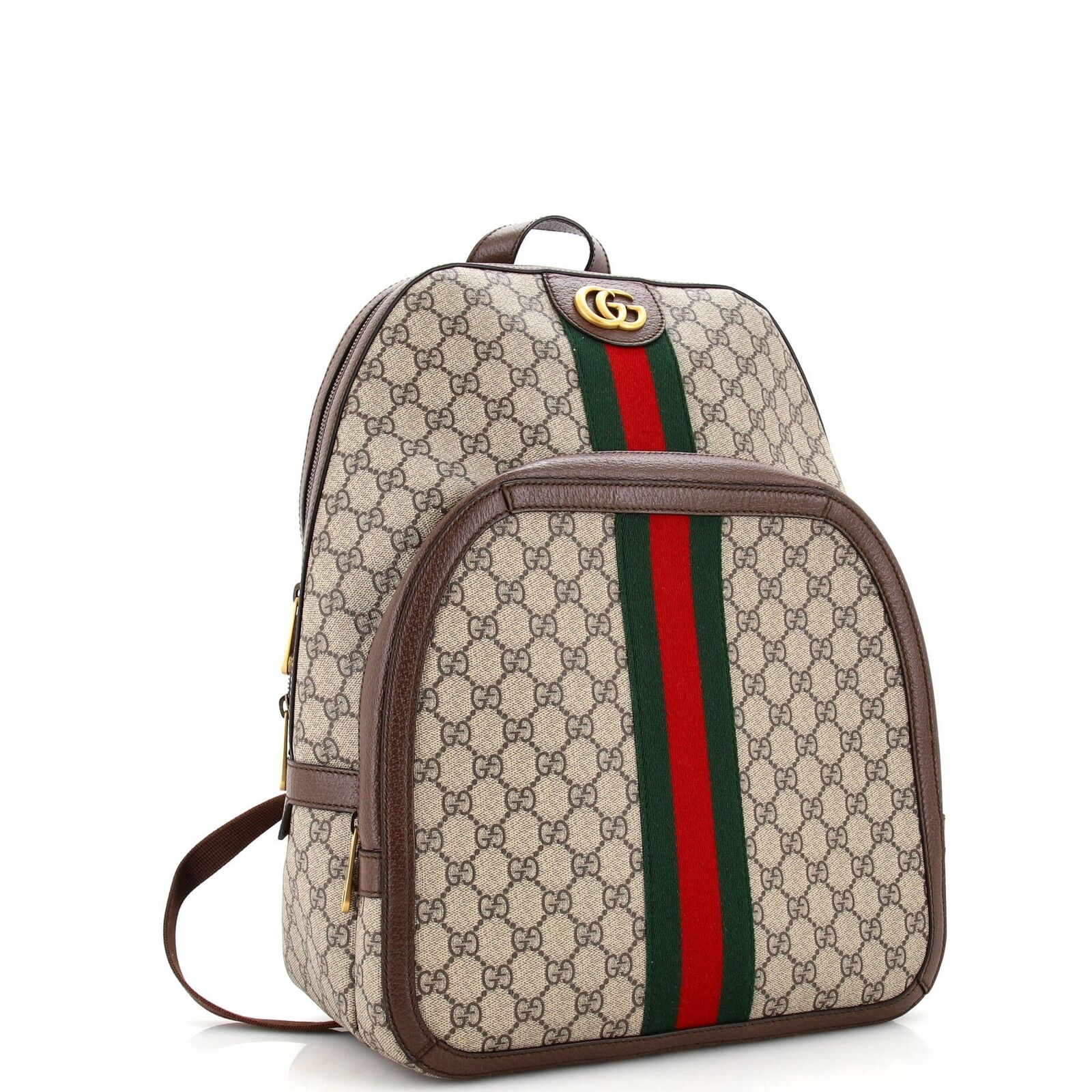Gucci Leather Canvas Shoulder Bag