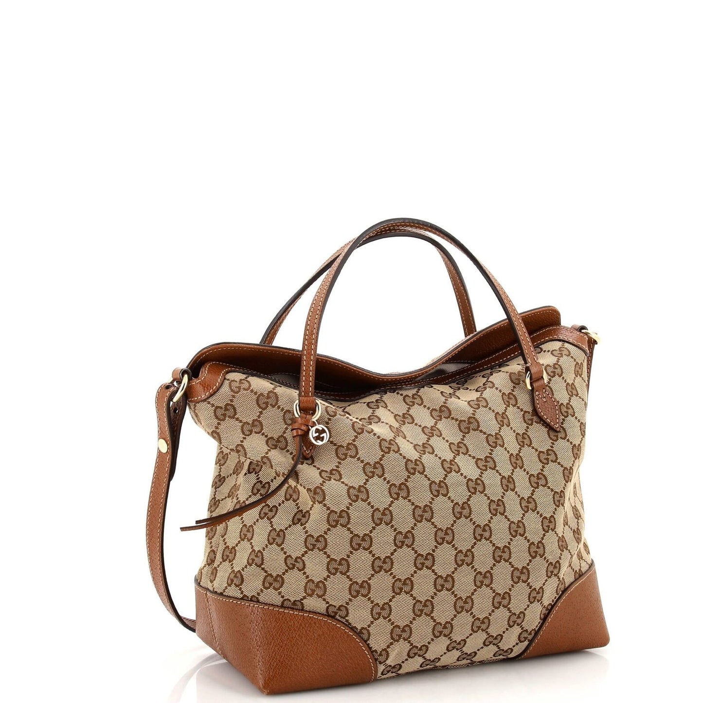 Gucci Leather Canvas Tote