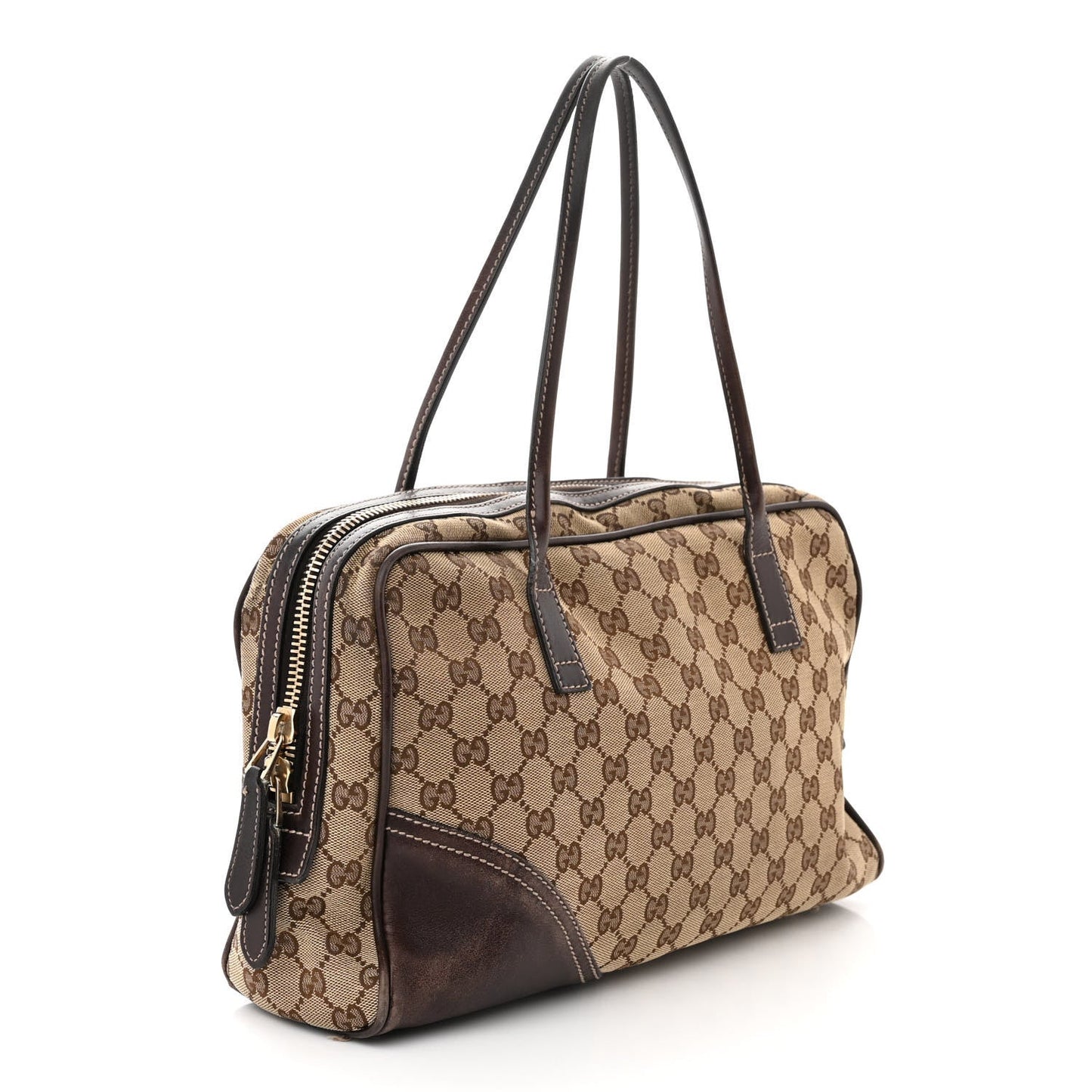 Gucci Monogram Leather Shoulder Bag