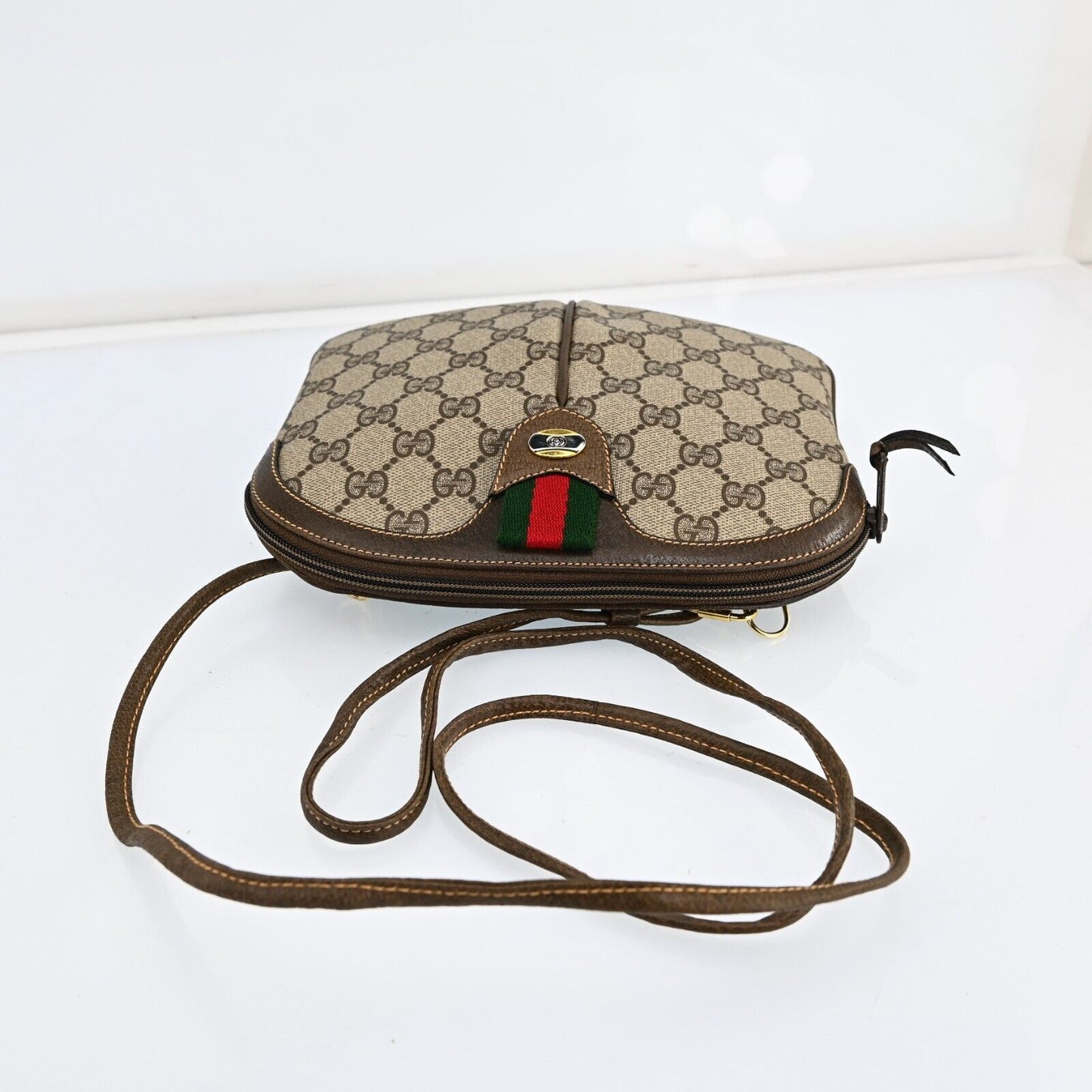 Gucci Monogram Leather Shoulder Bag